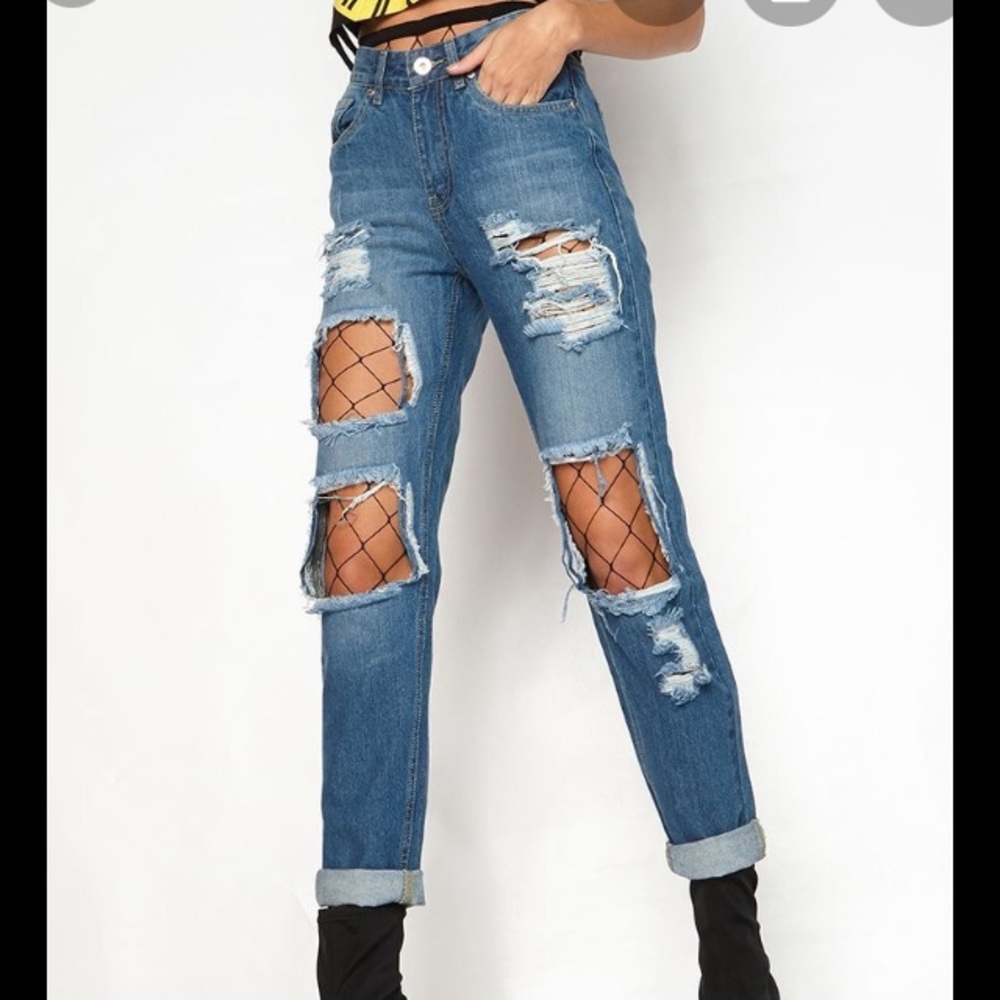 7 FOR ALL MANKIND Destroyed distressed jeans